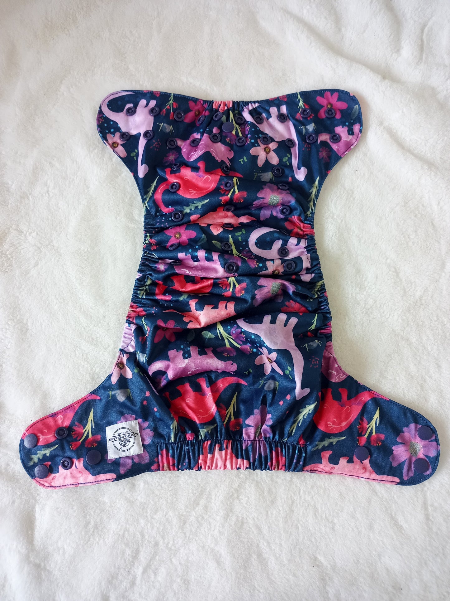 Fuchsia Fossils - OS Pocket Diaper