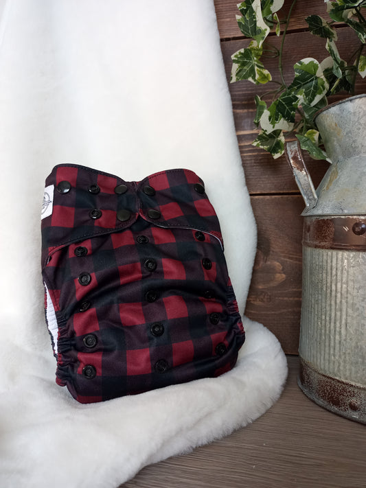 LumberJack Plaid - OS Pocket Diaper